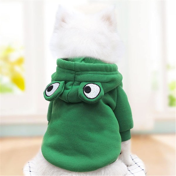Söpö Vihreä Koiran Huppari Vaatteet Puku Koiran Fleece Pusero Koirille Pennun Takki Koira