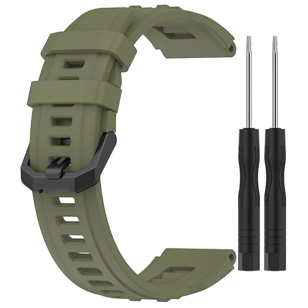 Silikon Klokkereim Justerbart Armbånd For Huami Amazfit T-rex Ultra A2142 Green