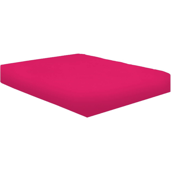 100 % egyptisk bomull 10"/25 cm djupa lakan monterade - Enkel - Dubbel - King - Super King Fuschia King