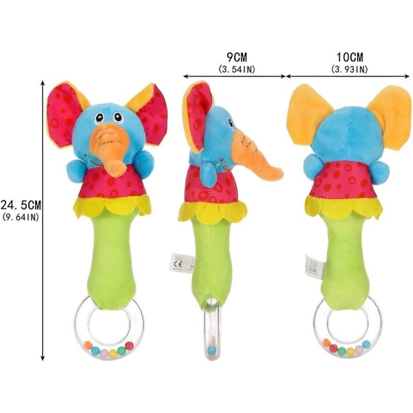 3-pack Acsergery baby skaller, mjuka gosedjur, pedagogiska leksaker, musikaliska leksaker, present till spädbarn