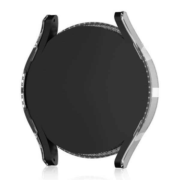 Hårt PC cover för Samsung Galaxy Watch6 40 mm , Rhinestone-dekorerat ihåligt watch Transparent