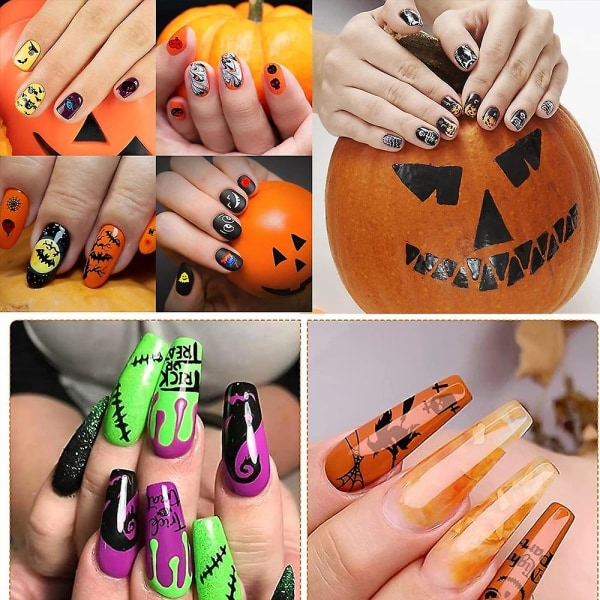 Halloween Nail Stickershalloween Nails Självhäftande nagelklistermärke Nail Art Supplies style 1