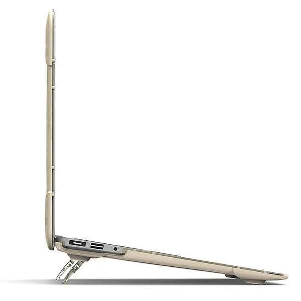 Hård PC Anti-scratch Laptopfodral för MacBook Air 13\" A1466 / A1369, Skyddande Notebook Stativfodral Khaki