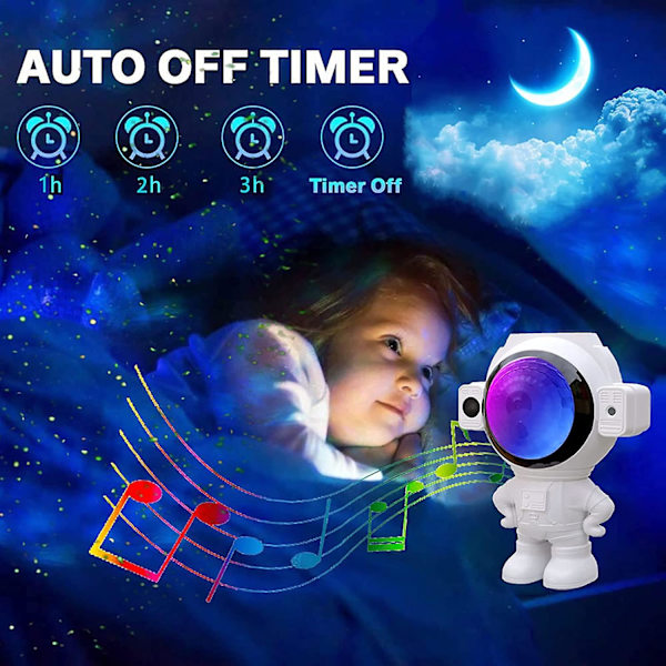 Stjerneprojektor Space Galaxy Natlampe Projektor, Med Fjernbetjening Timer Og Bluetooth Musik Til Voksne Børneværelse Indretning, Gaver Til Jul, Fødselsdage Pa