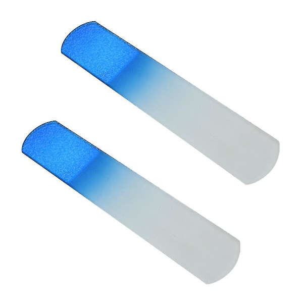 2 kpl Lasinen Jalkaraspit Pedikyyri Kuolleen Ihon Poistaja Kovettumat Maissi Karkea Kovan Ihon Poistaja 2pcs blue glass foot file