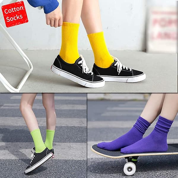 3 par dam strumpor casual crew strumpor walking bomullsstrumpor Acsergery present