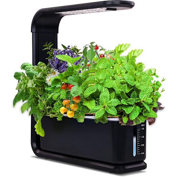 Elevon Hydroponics -viljelyjärjestelmä, sisäpuutarha LED-kasvatusvalolla, kasvien itämispakkaus, säädettävä korkeus, sisätiloihin, kotiin