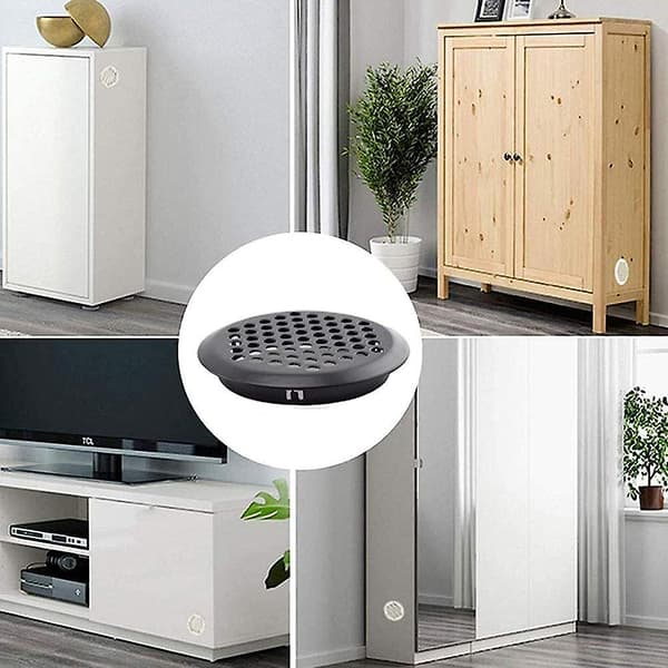 Sæt med 20 runde ventilationsriste i rustfrit stål til autocamper / badeværelse / køkken