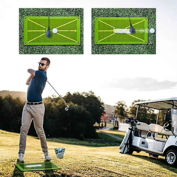 Golfträningsmatta för svingdetektering Battingshows Svingbana, analys Svingbana Golf Stroke Mat lämplig för inomhus/golfträning utomhusgolfträning