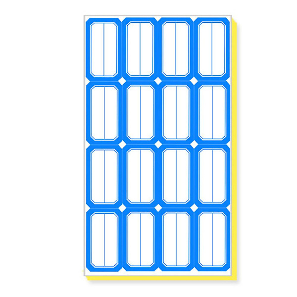 140 Ark, - Filmappe Etiketter Klistermærker, vandtætte Etiket Navn Etiket Klistermærke Til Hjemmet - Rød/blå style 2 Blue 100 sheets
