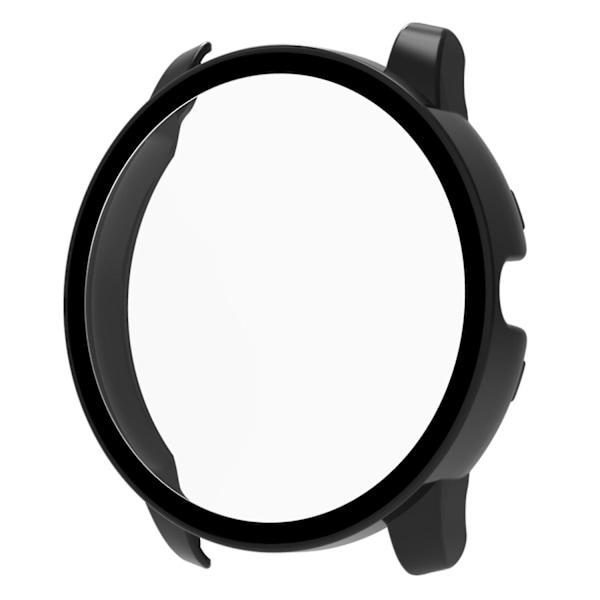 PC-etui til Haylou Solar LS05, + Skærmbeskytter i hærdet glas, ridsefast beskyttelsescover Black