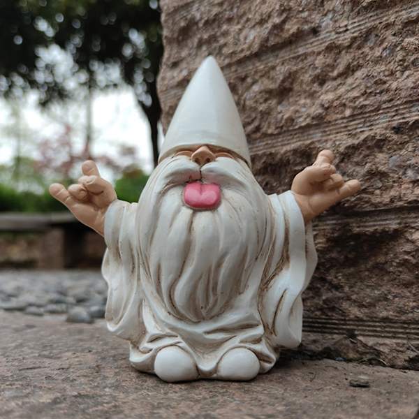 Bästa rabatt hantverk harts tomte staty dekor rolig trädgård bajs prydnader gård