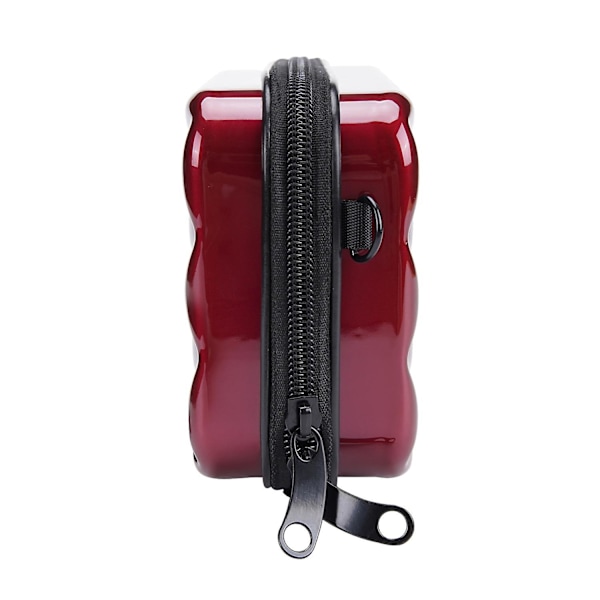 BAELLERRY N1206 ABS+PC Hård Skal Kosmetika Väska Toalettväska Organizer Mini Crossbody Väska Wine Red