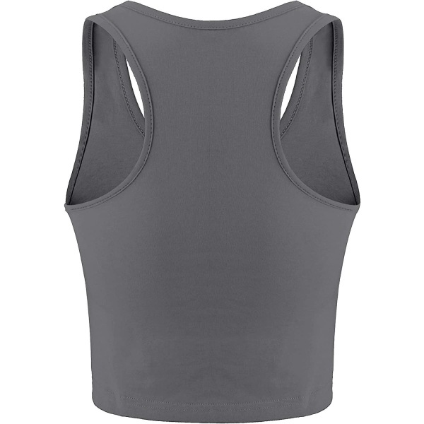 4 st basic träning crop tank toppar ärmlös racerback sport tank top Style 1 S