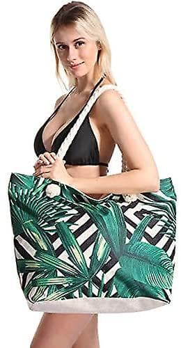 Kvinnors strandväska pool - Extra stor stor Weekender Canvas bomull rep Drybag