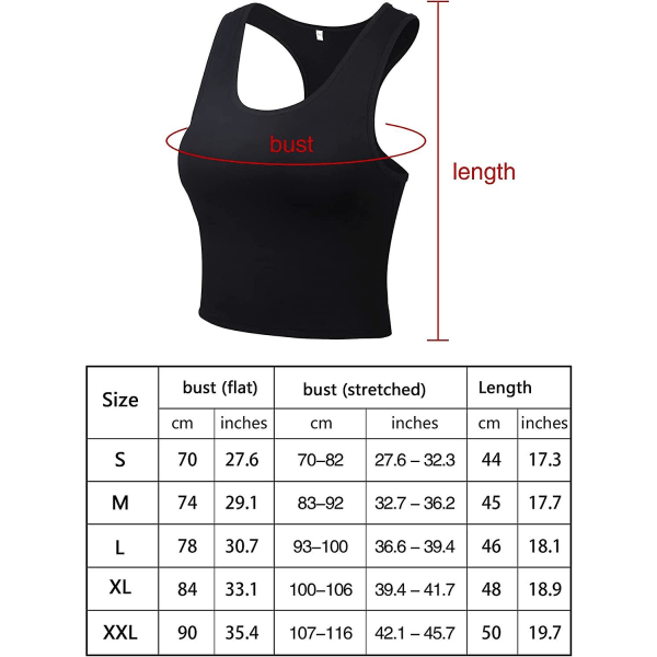 4 Stykker Basic Trænings Crop Tanktoppe Ærmeløse Racerback Sport Tanktop Style 5 M