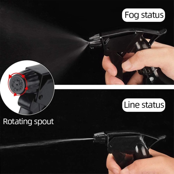 2 stk. Acsergery Gave Aluminium Legering Tomme Sprayflasker Trigger Vandforstøvere