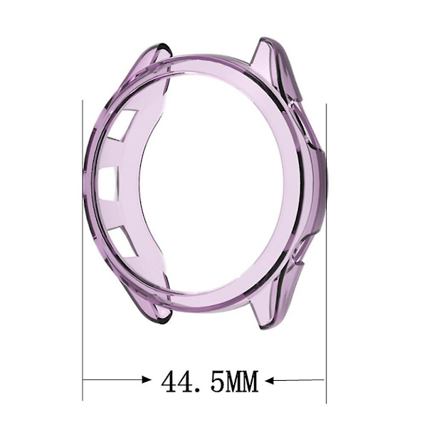 För Garmin Case 265S TPU watch ihålig anti-scratch watch Transparent Blue