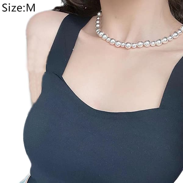 Camisole til kvinder, luftige bløde komfortable tanktoppe hvide black