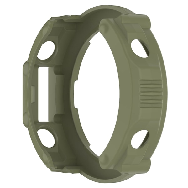 Anti-Scratch Watch Housing Case för Amazfit T-Rex Ultra A2142, TPU Cover Quick Release Hollow Case Jungle Green