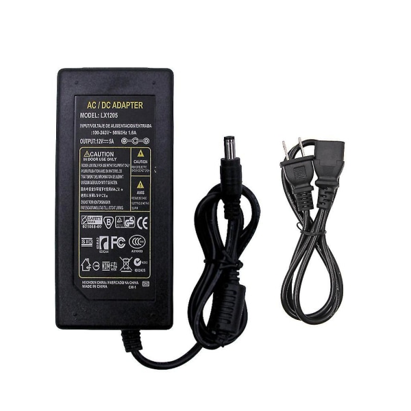 12v 1a 2a 3a 4a 5a 6a 8a 10a Ac/för Dc Adapter Switch Strömförsörjning Laddare För Led Ljusremsor Cctv Router 5.5x2.1-2.5mm Hane Kontakt Us/uk/eu/au P