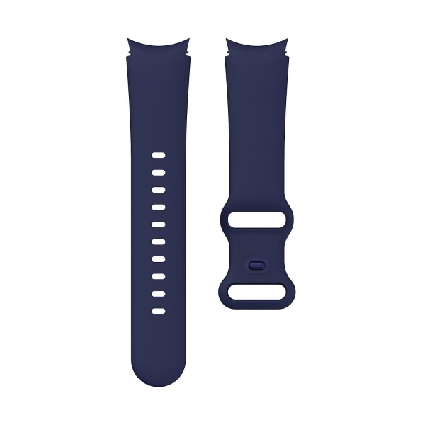 20mm Silikon Spänne Klockarmband För Samsung Galaxy Watch4 Classic 42mm/46mm/Watch4 Active 40mm/44mm Midnight Blue