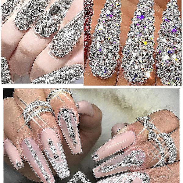 Rhinestones Flat Back för hantverk, nagelkonst, kläder, skor, väskor, telefonfodral, gör-det-själv style 9