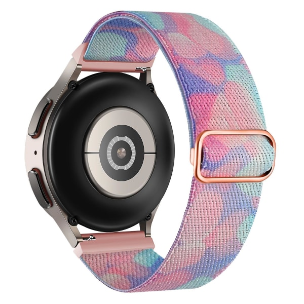 Nylon Klokkereim for Coros Pace 2/Apex 42mm, 20mm Mønstret Justerbar Flettet Løkkestropp Aqueous Fluid