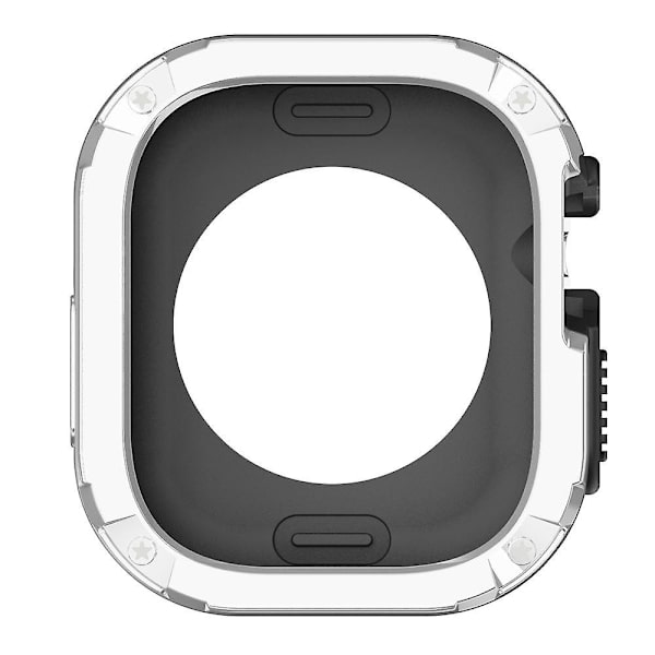 Klockfodral för Apple Watch Series 8 7 41mm/Series 6 5 4 SE (2022) SE 40mm TPU+PC Stöttålig Ram Silvergrey