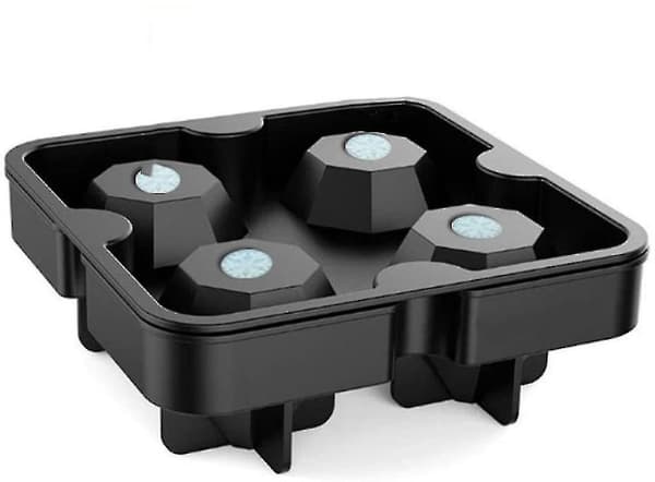 Diamant Isterning Silikoneform 5.0cm Diamant 4-delt Diamant Isterning BLACK