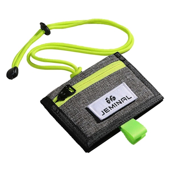 Canvas Halsrem ID-kort Holder Badge Holder Justerbar Lanyard Light Grey