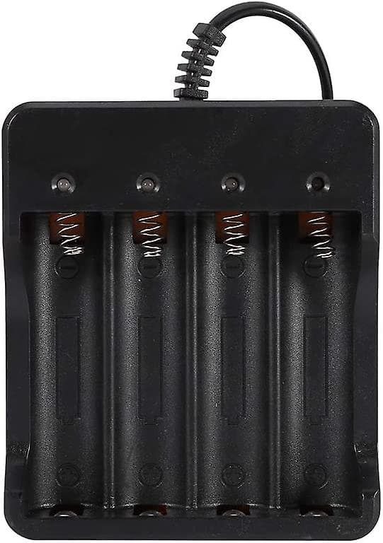 4-spors batterilader for 18650 litium oppladbart batteri EU-plugg
