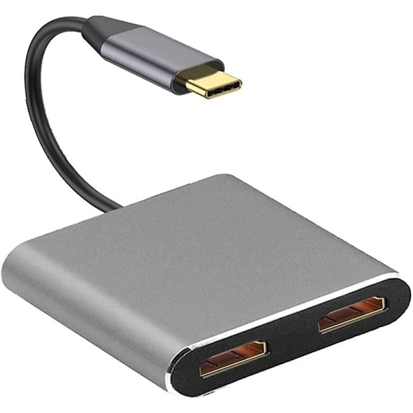 USB Type C Laptop Docking Station Dobbel Skjerm HDMI Dobbel Skjerm USB 3.0 Hub Adapter Dock