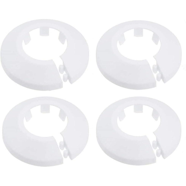 4 kpl Seinälaipan ulkohalkaisija Laippa Helppo asennus Muovinen patterin peitelevy Vesiputken viemärilinjan suojus Kaulus Seinäputken suojus Koristelu Pi White 32mm