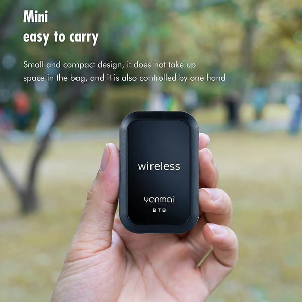 Trådlös brusreducerande mikrofon Bluetooth Lavalier Lapel Mic med hörlurar