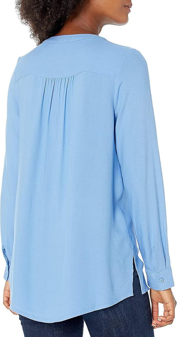 Langermet vevd bluse for kvinner Style 7 XXL