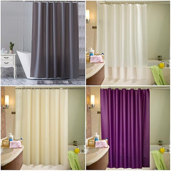 Amazon Basics Dusjforheng, Polyester, Ensfarget, Vanntett, 180 X 200 Cm