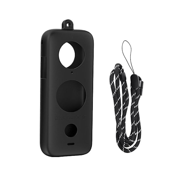 Linssin ja näytön suojus silikonikuori kaulanauhalla Insta360 One X2 -urheilukamerallesi