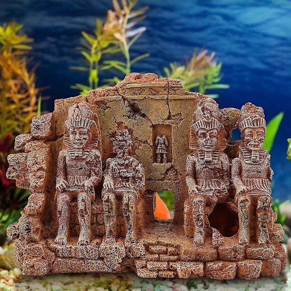 Akvarium Resin Ornament Miljøvennlig Resin Dekorativt Akvarium Landskapsdekorasjoner Gjemmested Huleutstyr Tilbehør For Fisk Reptiler