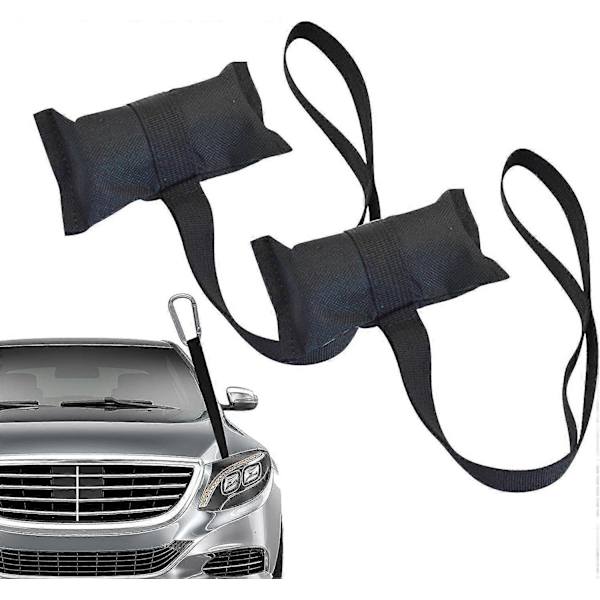 Kiinnityshihna Surffilaudan Hihnat Pyörän Hihna Avaa Konepelti Kaksoiskoukku Ja k Kiinteä Auto Kiinteä Black (2 Pieces)