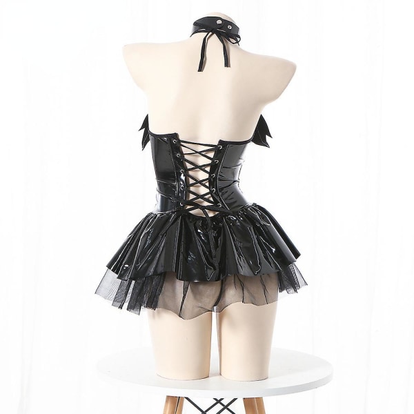 Cos Japansk To-dimensionel Cos Heks Cosplay Kostume Kvinde Lille Djævel Gennemsigtig Kort Nederdel Rent Begær Hot Pige Uniform Red L