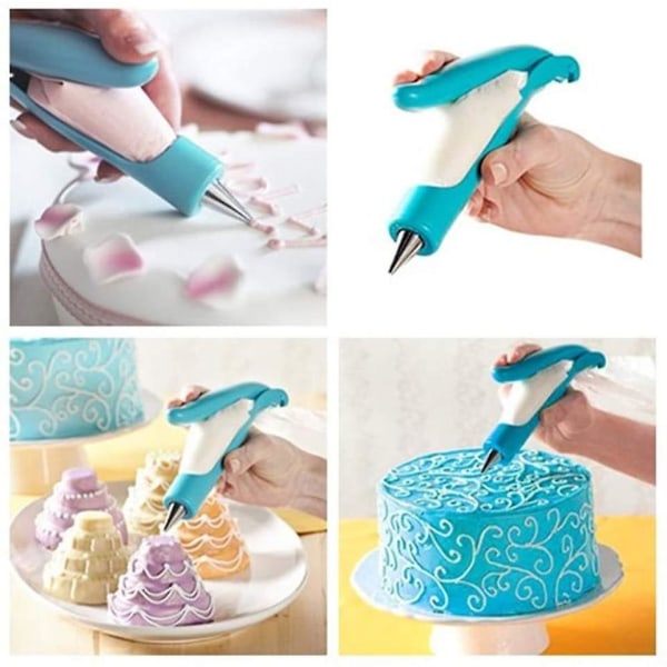 Bakverk gör-det-själv-tårtdekoration Penna Glasyr Piping Tips Munstycken påse Sugar Craft Cake Deco Tool Kit11st