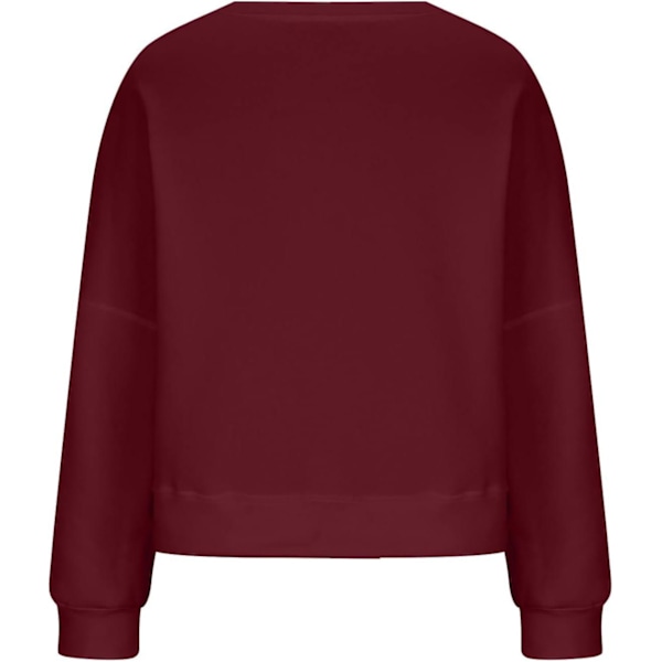 Dame Bluse Toppe Løs Juleprint Rund Hals Sweater (damer)