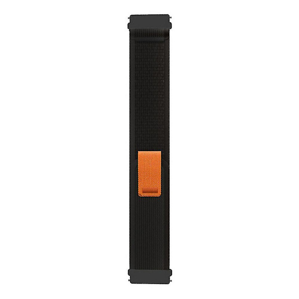 Til Garmin Venu 2 Plus / Venu Sq 20mm Udskiftnings Trail Loop Nylon Bånd Sport Justerbar Urrem Black