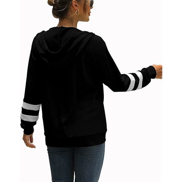 Womens Active Long Sleeve Zip Up Hoodies With Pocket Hooded Sweatshirts Jackets XL