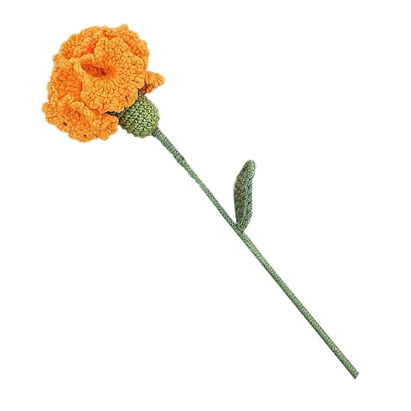 Konstgjorda blommor nejlikor födelsedagspresenter, för alla hjärtans dag bröllopsdag födelsedag unika dejtingpresenter orange