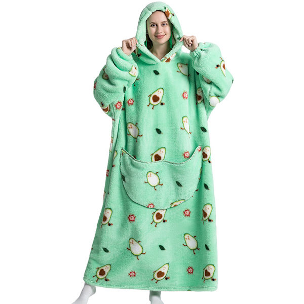 wearable sports hoodie oversized termisk jumper Lazy hoodie plus lang husbeklædning A020