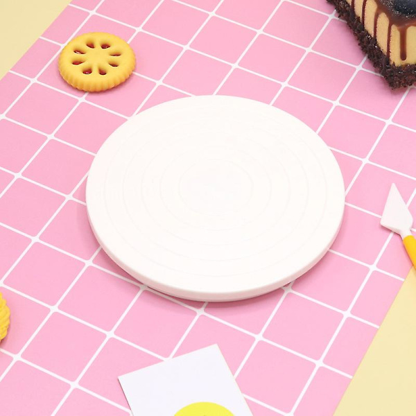 2 Skibe 14cm Kage Drejeskive, Pandekage Drejeskive Dessert Dekorations Display Stand Base DIY Køkken Bageværktøj Til Maling Sprøjtning