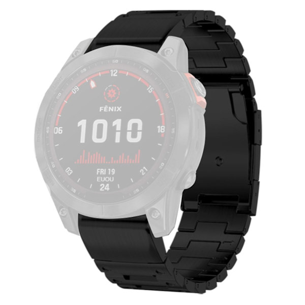 26mm Taitettava Lukko Pikakiinnitteinen Kellonranneke Garmin Fenix 7X/7X Solar/Enduro/Coros Vertix 2 -kelloille