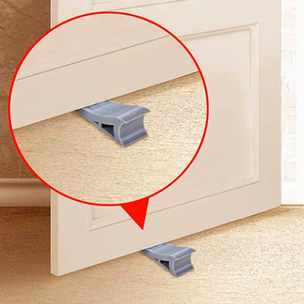 Gummidörrstopp, 3-pack tunga dörrstopp halkfria dörrhållare